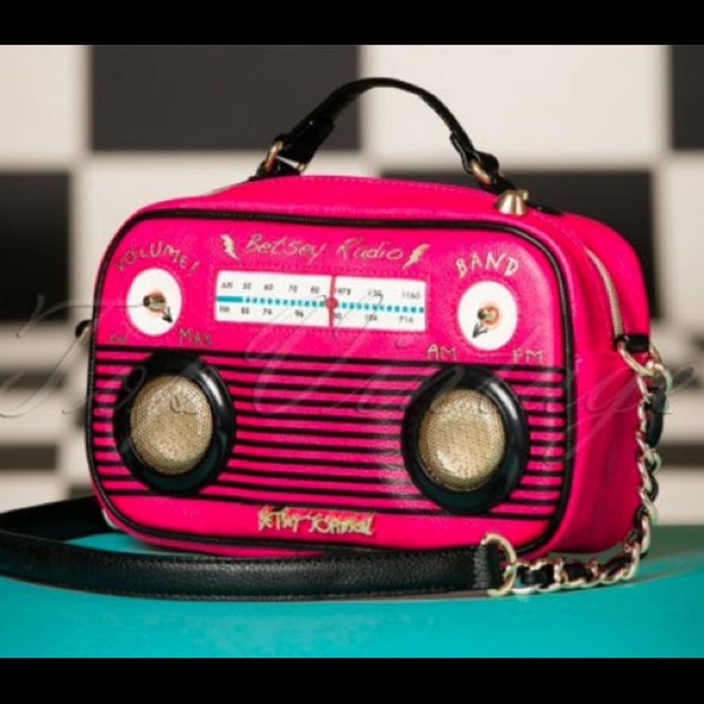 Betsey Johnson Limited Edition Music Radio Bag